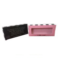 Private design custom brand name hot pink printed simple eyelashes packaging box